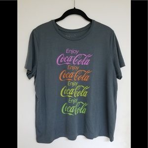 PRICE DROP!! COCA-COLA by DOE Neon Logo Tee LARGE